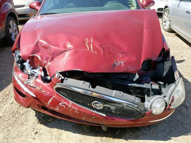 2G4WE567851180493 - 2005 BUICK LACROSSE C RED photo 7