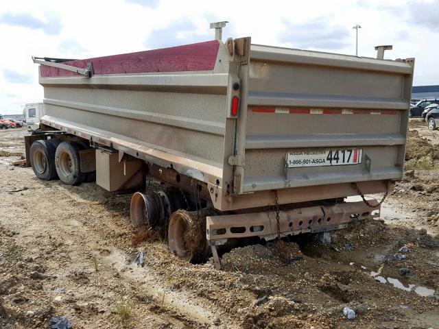 2J9TAKD4175040053 - 2007 DUMP TRAILER SILVER photo 3