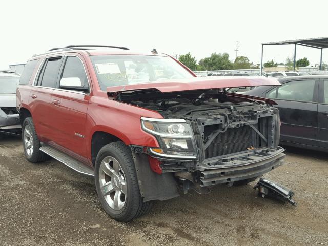 1GNSCCKC3FR126745 - 2015 CHEVROLET TAHOE C150 RED photo 1
