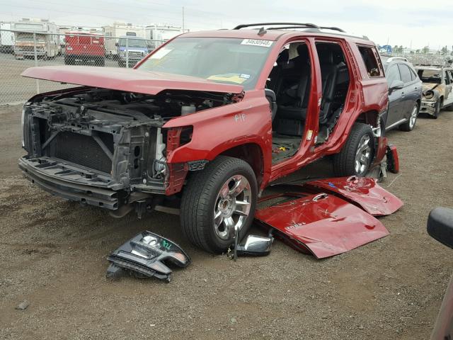 1GNSCCKC3FR126745 - 2015 CHEVROLET TAHOE C150 RED photo 2