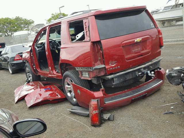 1GNSCCKC3FR126745 - 2015 CHEVROLET TAHOE C150 RED photo 3