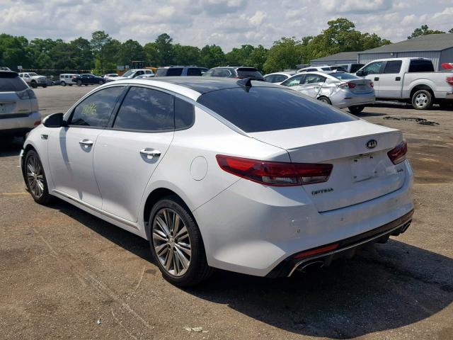 5XXGV4L23JG249199 - 2018 KIA OPTIMA SXL WHITE photo 3