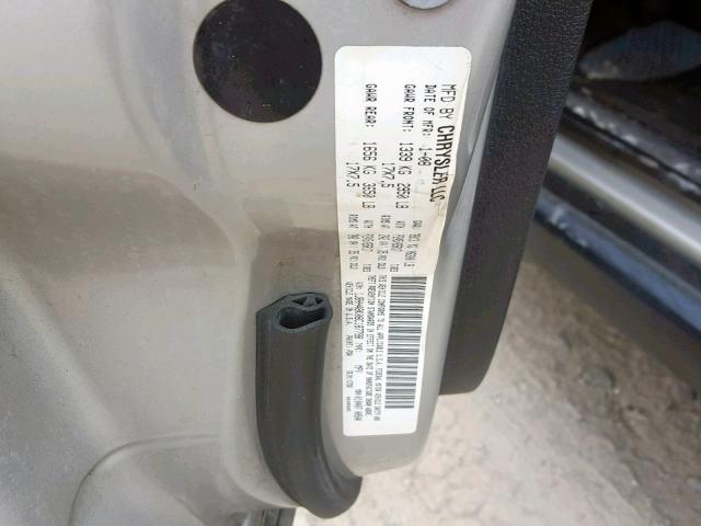 1J8HH48K08C187798 - 2008 JEEP COMMANDER TAN photo 10