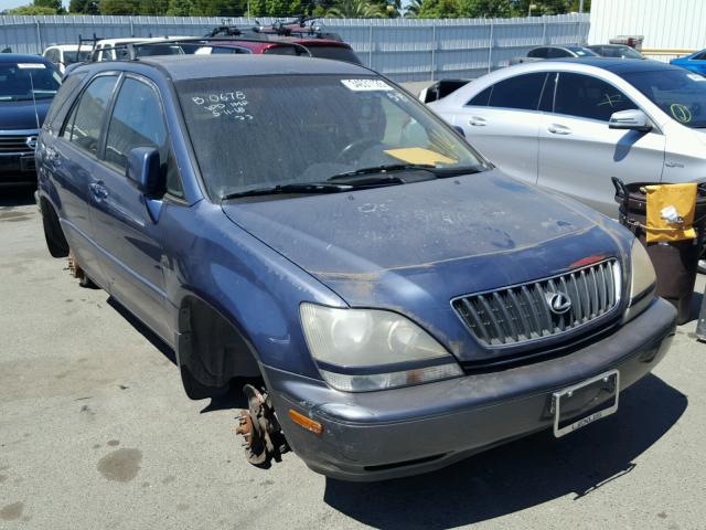 JT6HF10UXX0081911 - 1999 LEXUS RX 300 BLUE photo 1