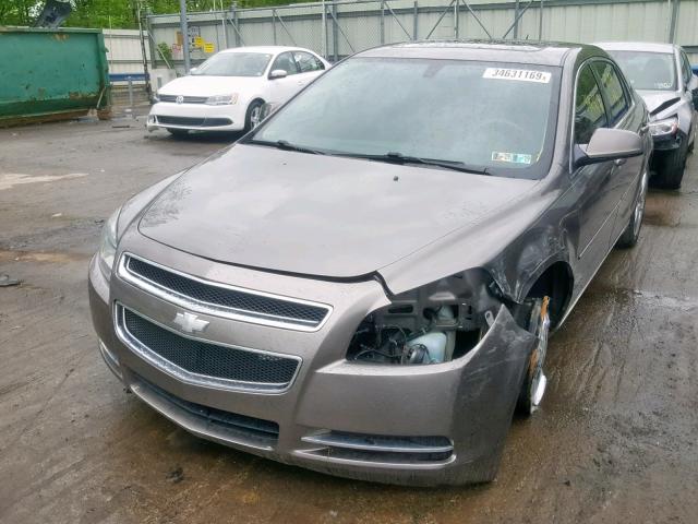1G1ZC5EB3A4148216 - 2010 CHEVROLET MALIBU 1LT BROWN photo 2