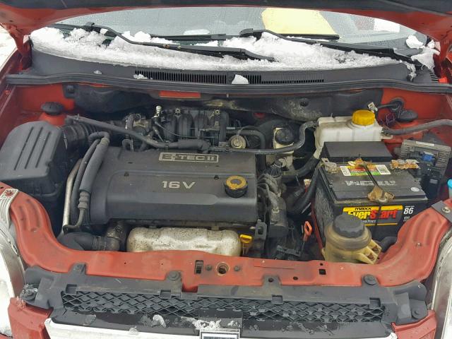 KL1TD56667B076225 - 2007 CHEVROLET AVEO BASE Qırmızı foto 7