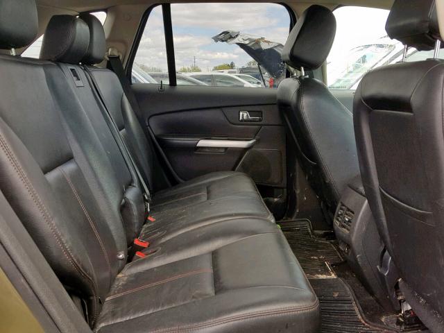 2FMDK3JC3DBA89925 - 2013 FORD EDGE SEL GREEN photo 6