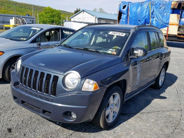 1J8FF47W88D713638 - 2008 JEEP COMPASS SP ლურჯი ფოტო 2