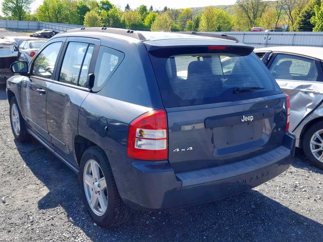 1J8FF47W88D713638 - 2008 JEEP COMPASS SP ლურჯი ფოტო 3