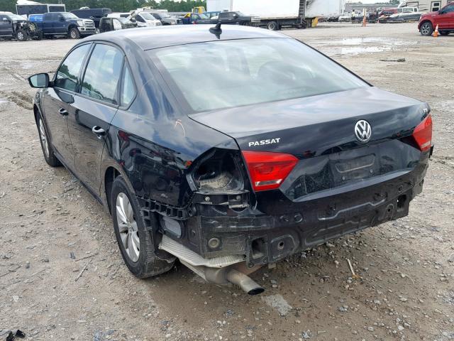 1VWAT7A38FC013533 - 2015 VOLKSWAGEN PASSAT S BLACK photo 3