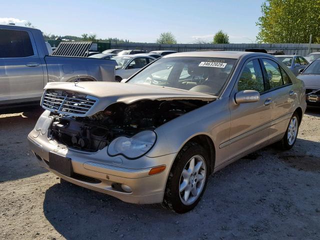 WDBRF84JX3F379600 - 2003 MERCEDES-BENZ C 320 4MAT TAN photo 2