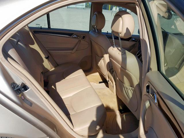 WDBRF84JX3F379600 - 2003 MERCEDES-BENZ C 320 4MAT TAN photo 6