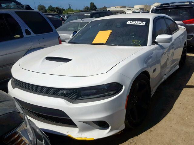 2C3CDXEJ2JH290772 - 2018 DODGE CHARGER SR WHITE photo 2