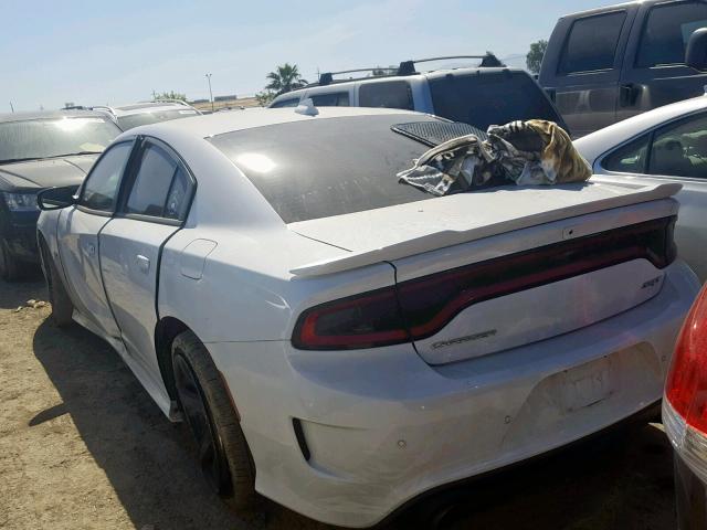 2C3CDXEJ2JH290772 - 2018 DODGE CHARGER SR WHITE photo 3