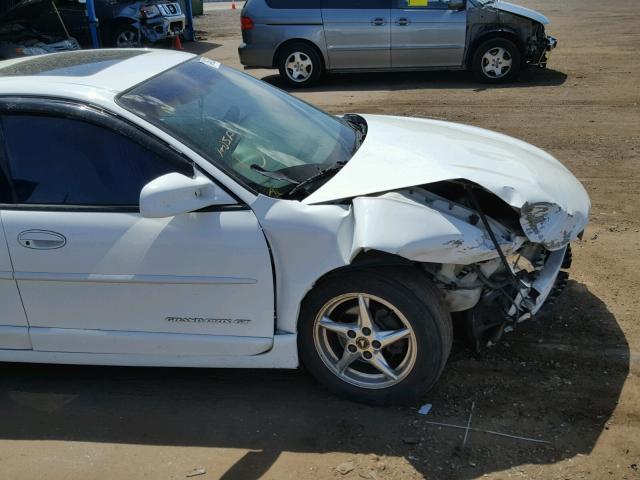 1G2WP52K8XF313567 - 1999 PONTIAC GRAND PRIX WHITE photo 9