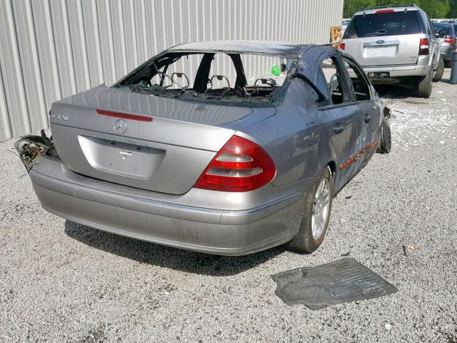 WDBUF65J03A203049 - 2003 MERCEDES-BENZ E 320 SILVER photo 4