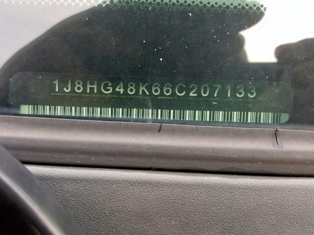 1J8HG48K66C207133 - 2006 JEEP COMMANDER 银色 照片 10