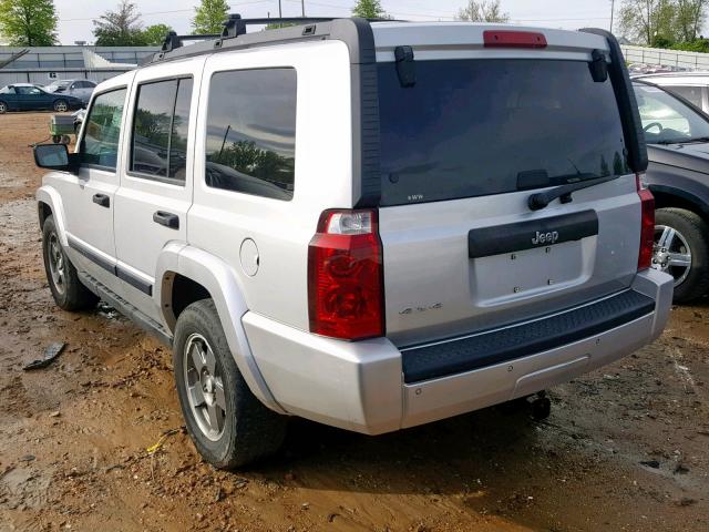 1J8HG48K66C207133 - 2006 JEEP COMMANDER 银色 照片 3