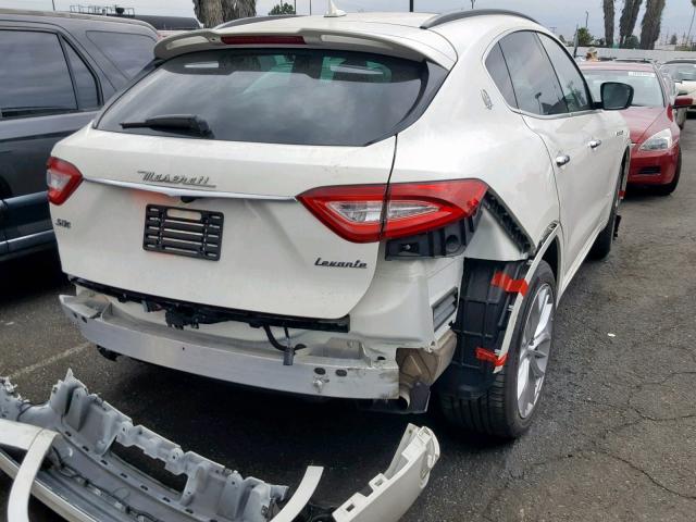 ZN661YUS6JX285750 - 2018 MASERATI LEVANTE S WHITE photo 4