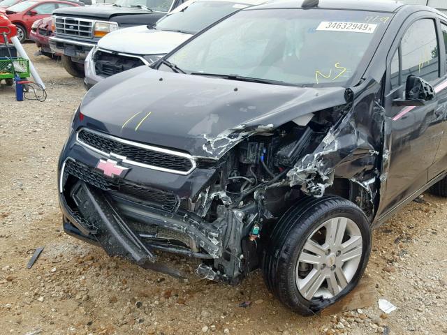 KL8CD6S94FC801319 - 2015 CHEVROLET SPARK 1LT BLACK photo 9