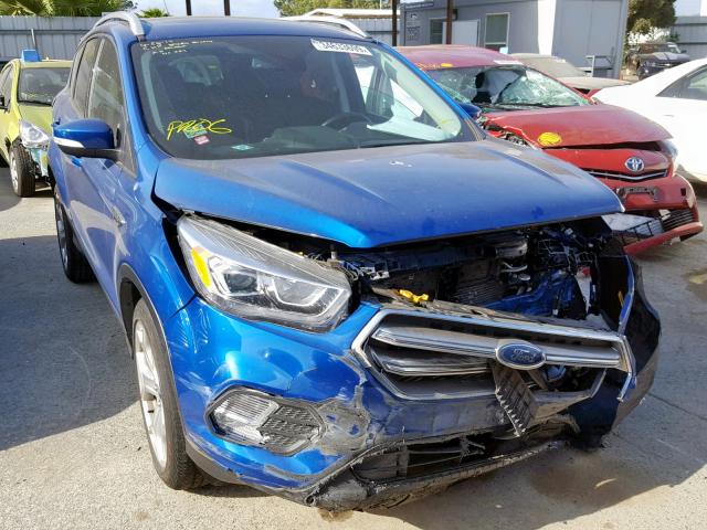 1FMCU9J92HUB89480 - 2017 FORD ESCAPE TIT BLUE photo 1