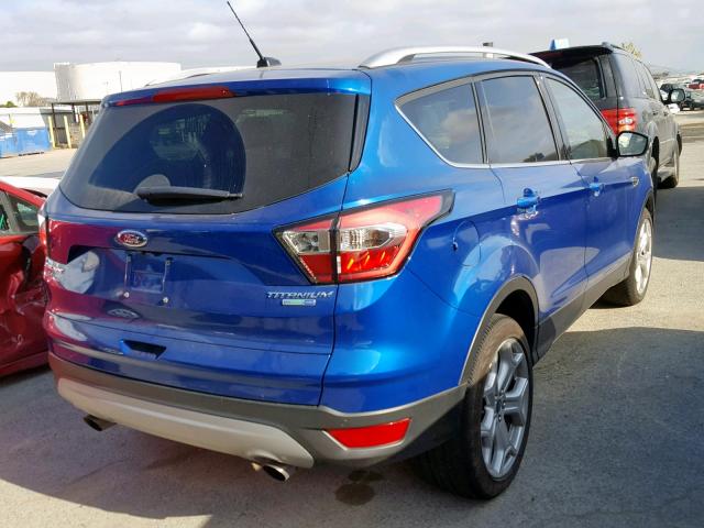 1FMCU9J92HUB89480 - 2017 FORD ESCAPE TIT BLUE photo 4