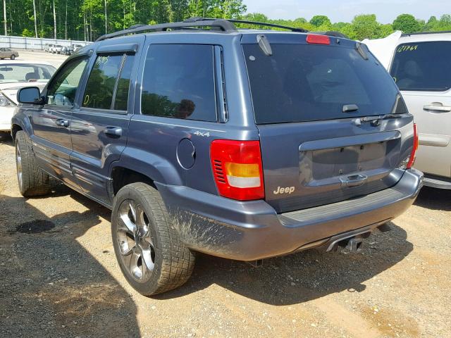 1J4GW58N91C568722 - 2001 JEEP GRAND CHER BLUE photo 3