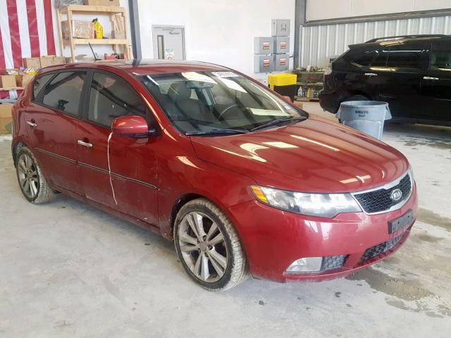 KNAFW5A39B5356206 - 2011 KIA FORTE SX RED photo 1