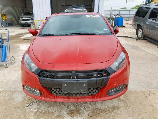 1C3CDFBB7ED901700 - 2014 DODGE DART SXT RED photo 9