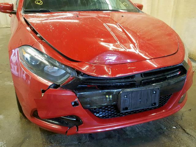 1C3CDFBB8ED903147 - 2014 DODGE DART SXT RED photo 9