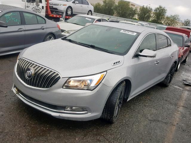 1G4GB5G36EF153990 - 2014 BUICK LACROSSE GRAY photo 2