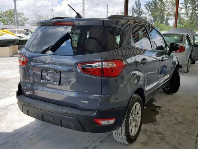 MAJ3P1TE9JC159188 - 2018 FORD ECOSPORT S GRAY photo 4