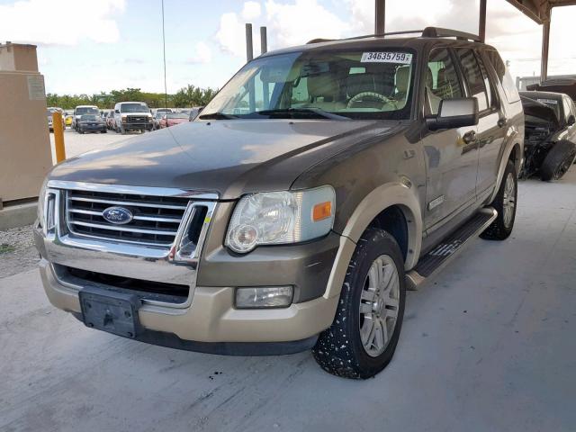 1FMEU64E16UB72232 - 2006 FORD EXPLORER E BROWN photo 2