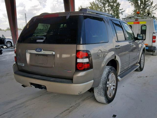 1FMEU64E16UB72232 - 2006 FORD EXPLORER E BROWN photo 4