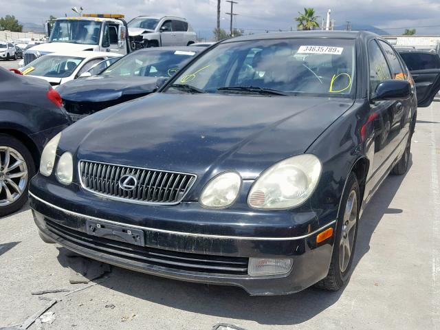 JT8BD69S110137596 - 2001 LEXUS GS 300 BLACK photo 2