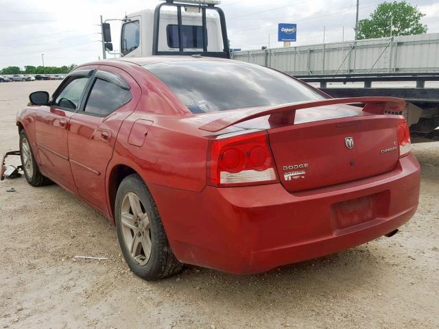 2B3CA9CV1AH268687 - 2010 DODGE CHARGER RA RED photo 3