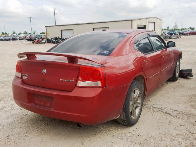 2B3CA9CV1AH268687 - 2010 DODGE CHARGER RA RED photo 4