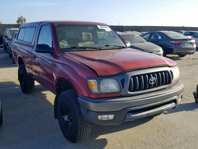 5TEPM62N74Z335681 - 2004 TOYOTA TACOMA RED photo 1