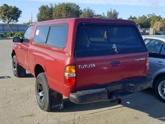 5TEPM62N74Z335681 - 2004 TOYOTA TACOMA RED photo 3