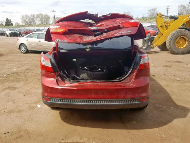 1FADP3J25DL200316 - 2013 FORD FOCUS TITA RED photo 10