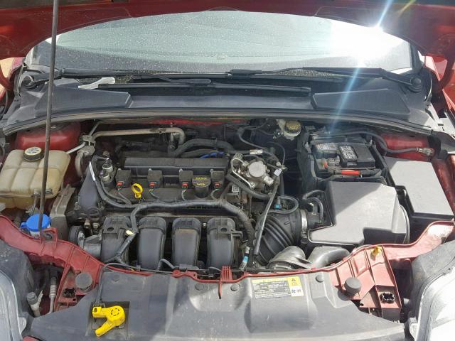 1FADP3J25DL200316 - 2013 FORD FOCUS TITA RED photo 7