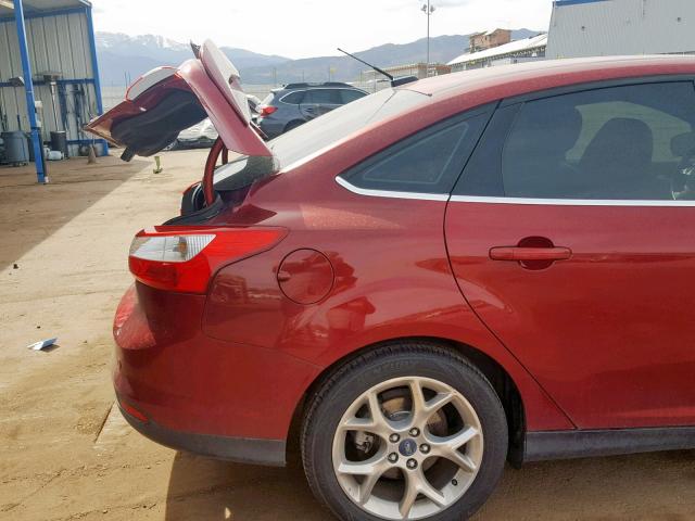 1FADP3J25DL200316 - 2013 FORD FOCUS TITA RED photo 9