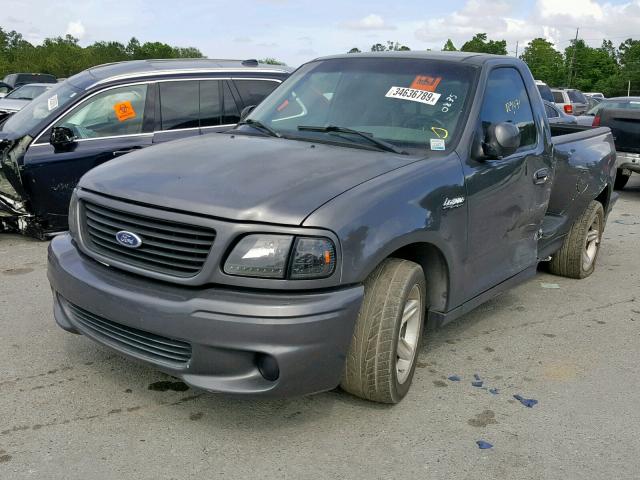 2FTRF07343CA60835 - 2003 FORD F150 SVT L GRAY photo 2