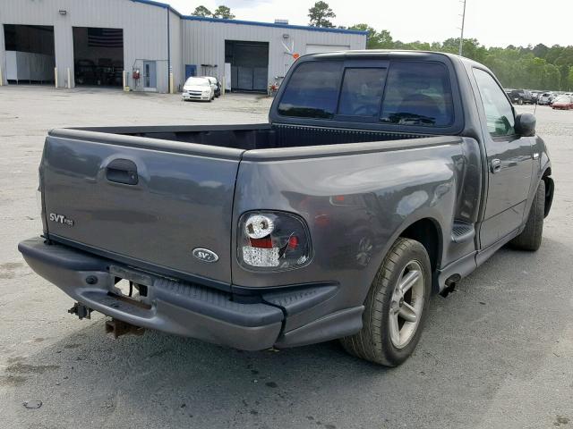 2FTRF07343CA60835 - 2003 FORD F150 SVT L GRAY photo 4