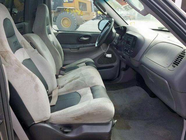 2FTRF07343CA60835 - 2003 FORD F150 SVT L GRAY photo 5