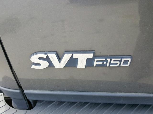 2FTRF07343CA60835 - 2003 FORD F150 SVT L GRAY photo 9