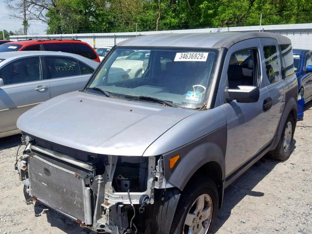 5J6YH28543L004881 - 2003 HONDA ELEMENT EX SILVER photo 2