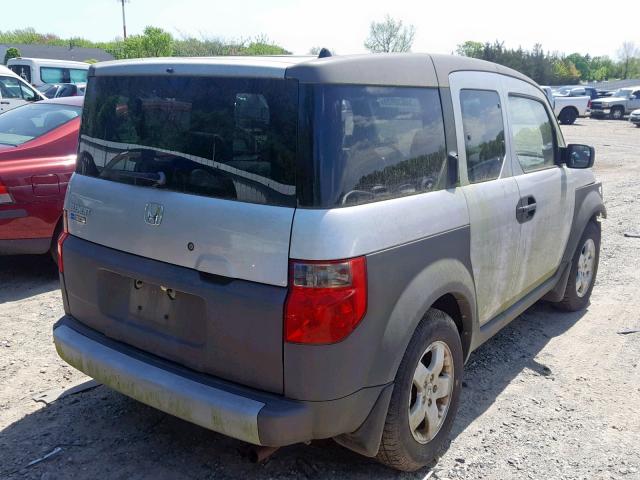 5J6YH28543L004881 - 2003 HONDA ELEMENT EX SILVER photo 4