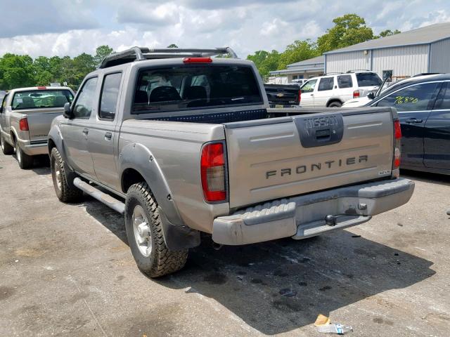 1N6ED27T81C327670 - 2001 NISSAN FRONTIER C TAN photo 3