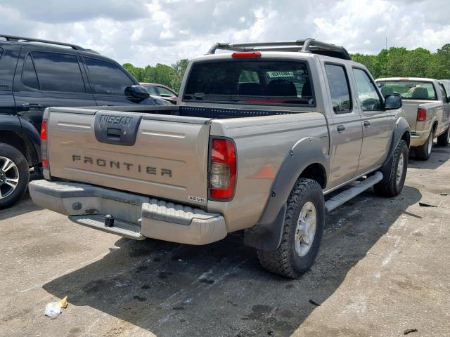 1N6ED27T81C327670 - 2001 NISSAN FRONTIER C TAN photo 4